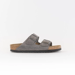 Brooklyn Ny Birkenstock Arizona Soft Footbed (Women's) - Iron Oiled Leather