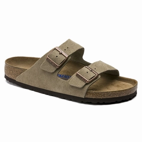 BIRKENSTOCK ARIZONA SOFT SUEDE - TAUPE - B06500BR951301 Sherpa Clogs