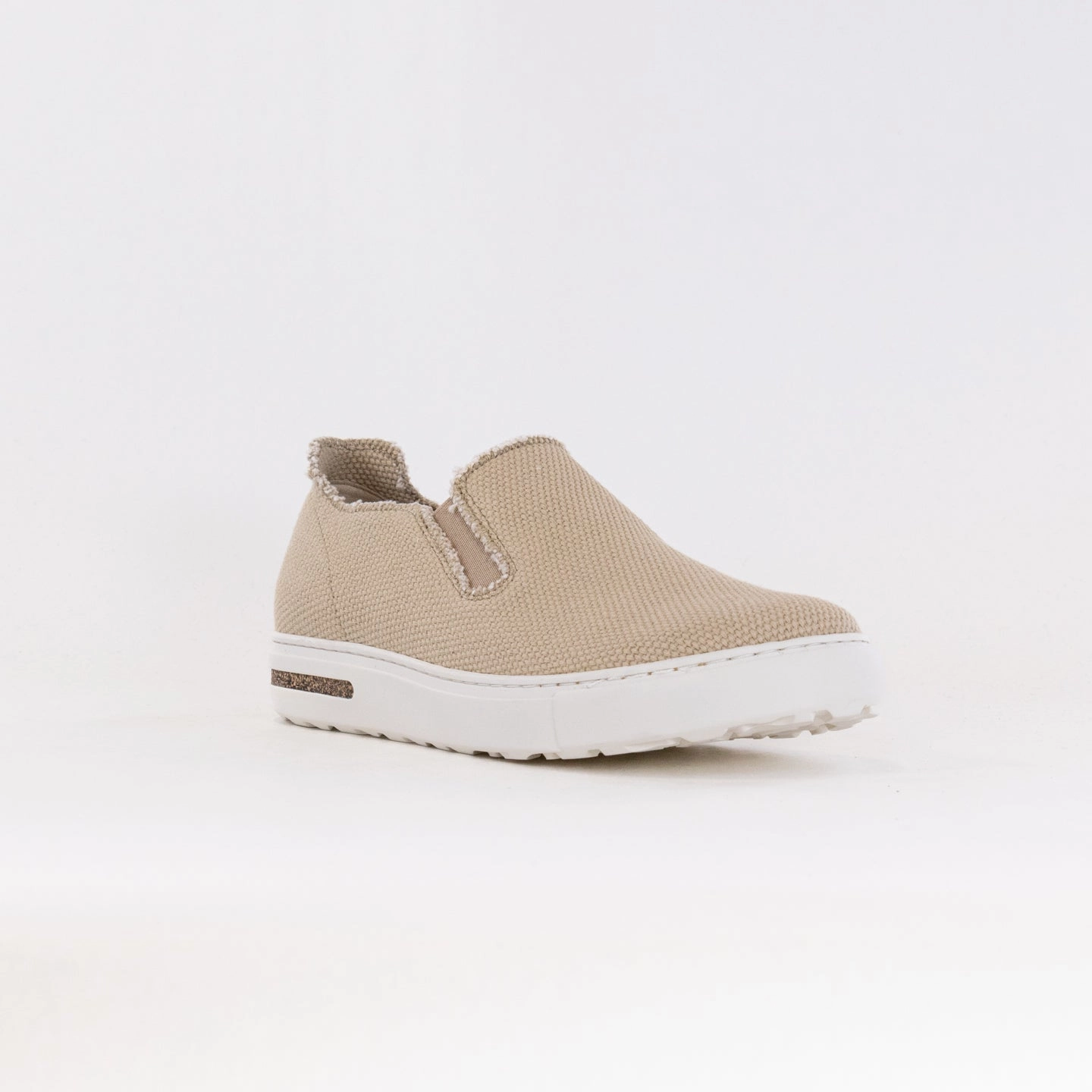 With Back Strap Birkenstock Bend Slip On Deconstructed (Women's) - Sandcastle Canvas