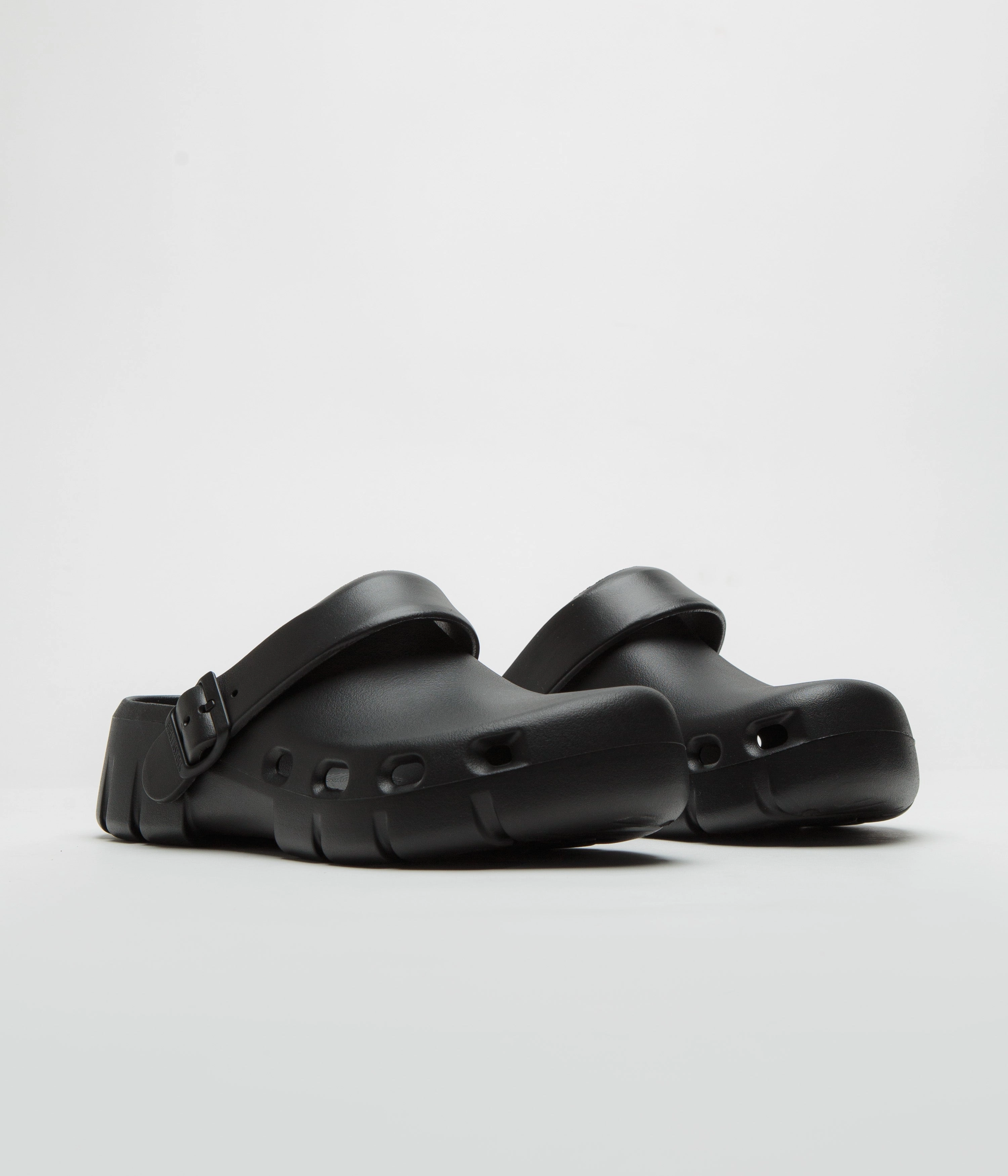 Birkenstock Birki-Flow EVA Shoes - Black Platform Sandals
