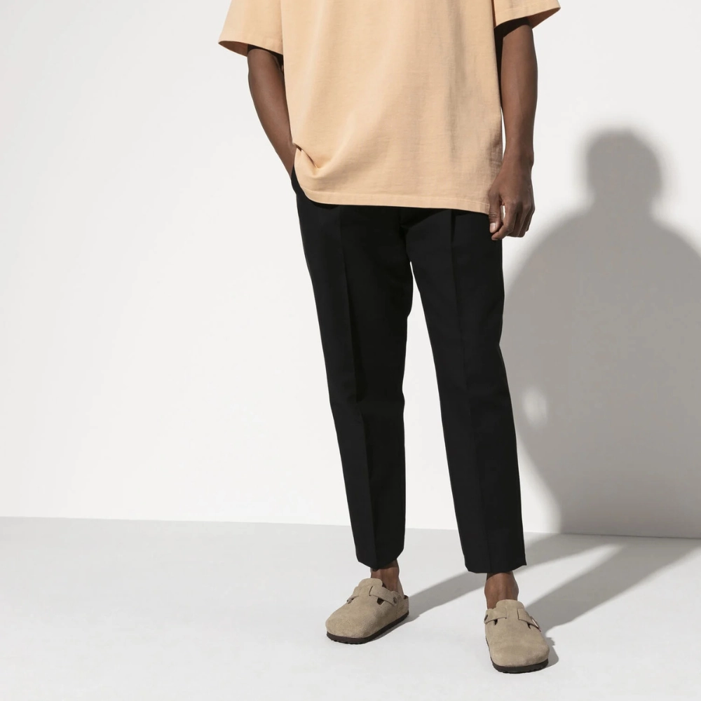 Best Price Birkenstock Boston Taupe Suede Soft Footbed Clog (Unisex)