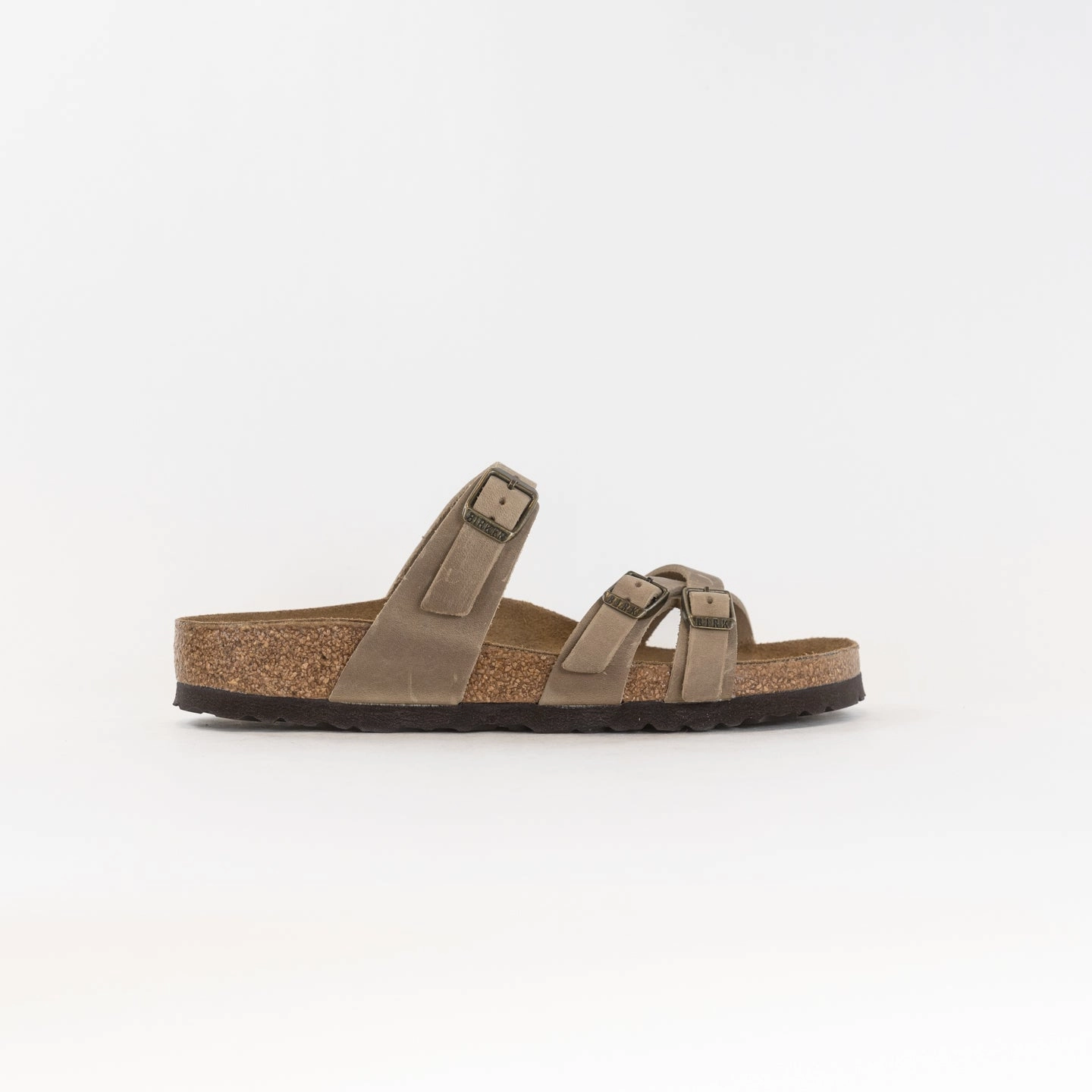Fit Birkenstock Franca Oiled Leather (Women's) - Tobacco Brown