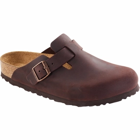 Store Nearby Birkenstock Unisex Boston Soft Footbed Oiled Leather - Habana
