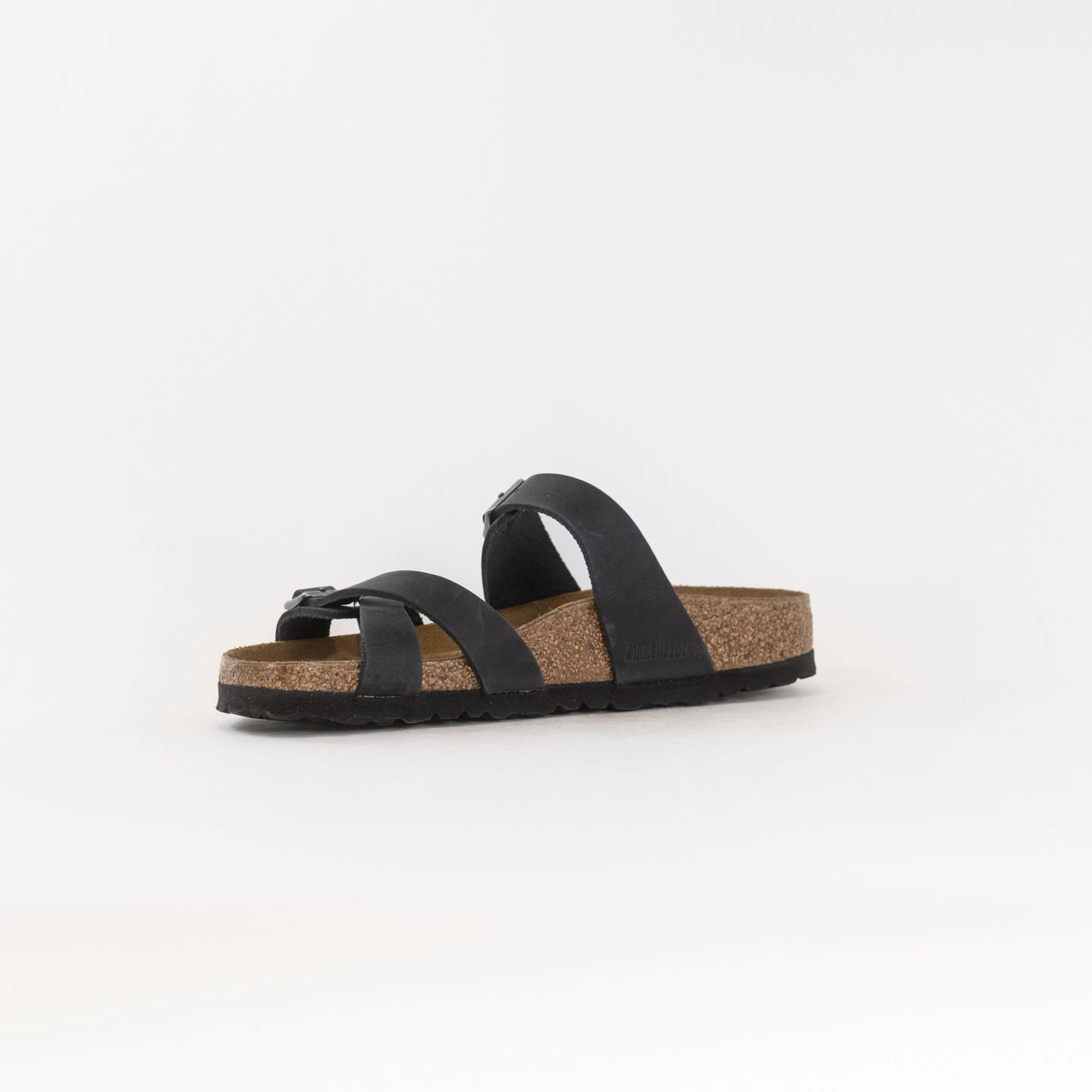 Birkenstock Franca Oiled Leather (Women's) - Black Leather Kids Boston