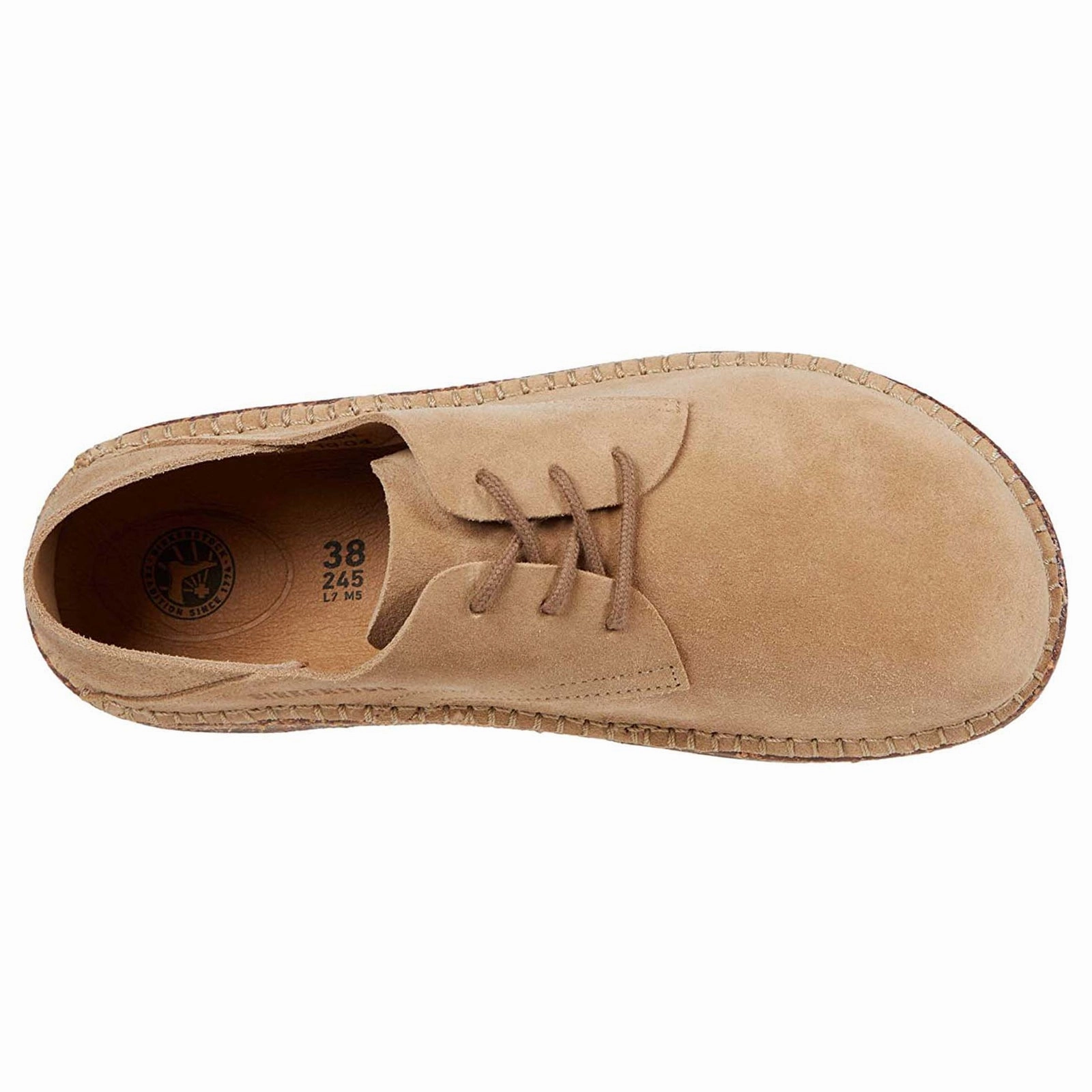 Repair Store Birkenstock Gary Suede Unisex Lace Up Ginger Shoes