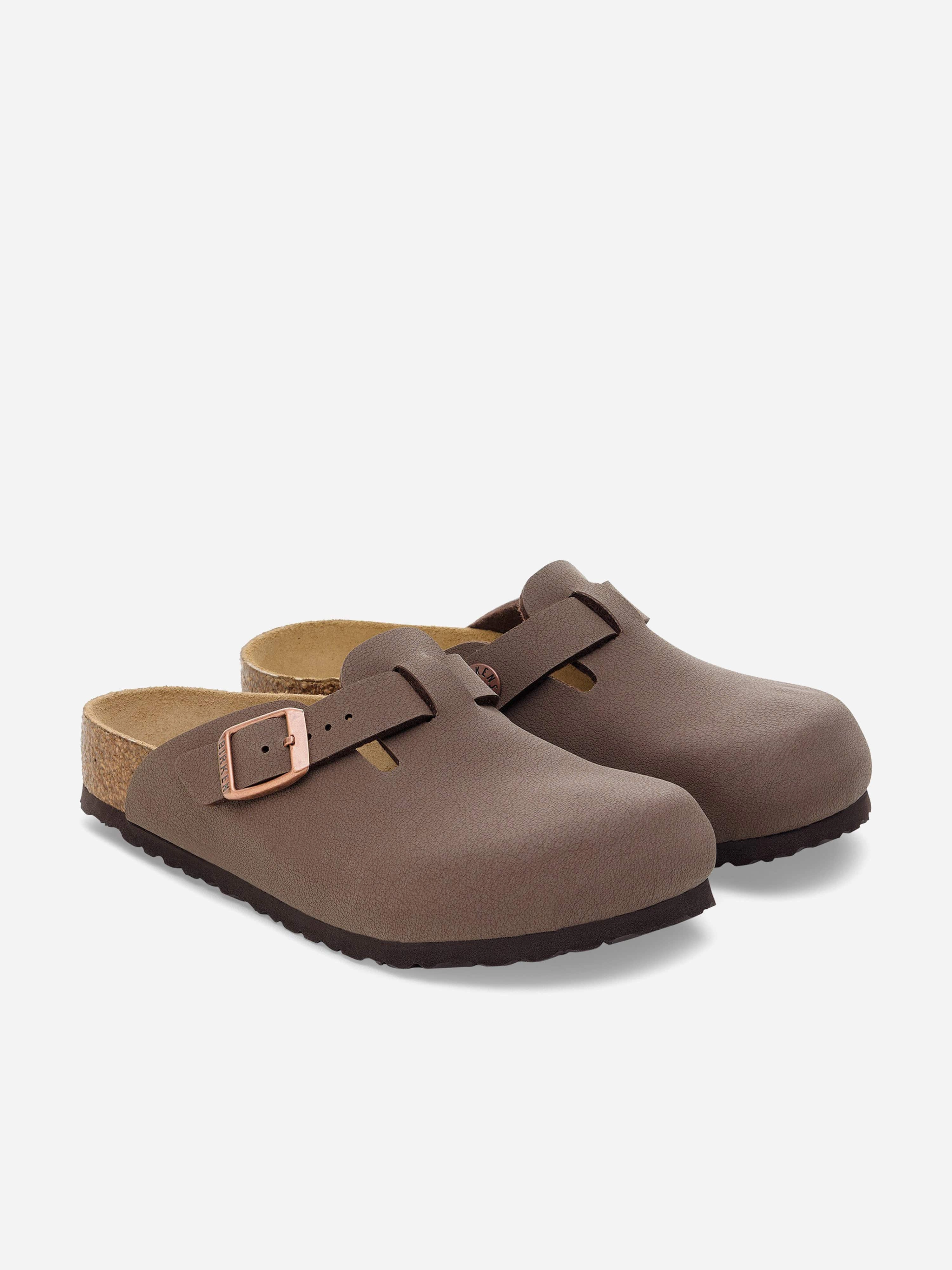 BIRKENSTOCK Kids Boston Clog Sandals in Brown Footbed Arch Support