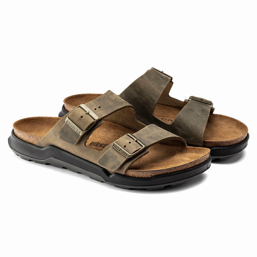 Wedges Birkenstock Men's Arizona Crosstown - Faded Khaki