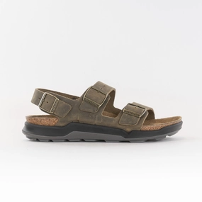 Birkenstock Milano Rugged (Men's) - Faded Khaki Arizona Platform Sandals