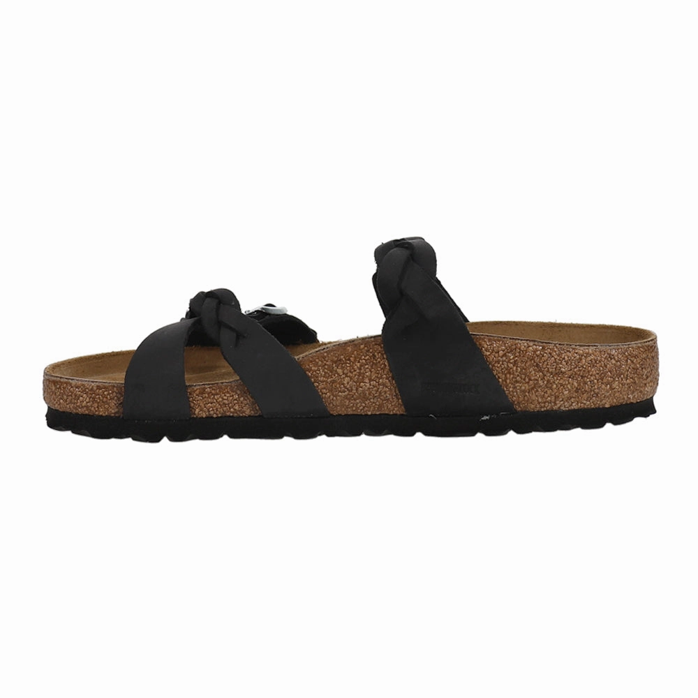 Slip Ons Franca Braided Oiled Leather Footbed Sandals
