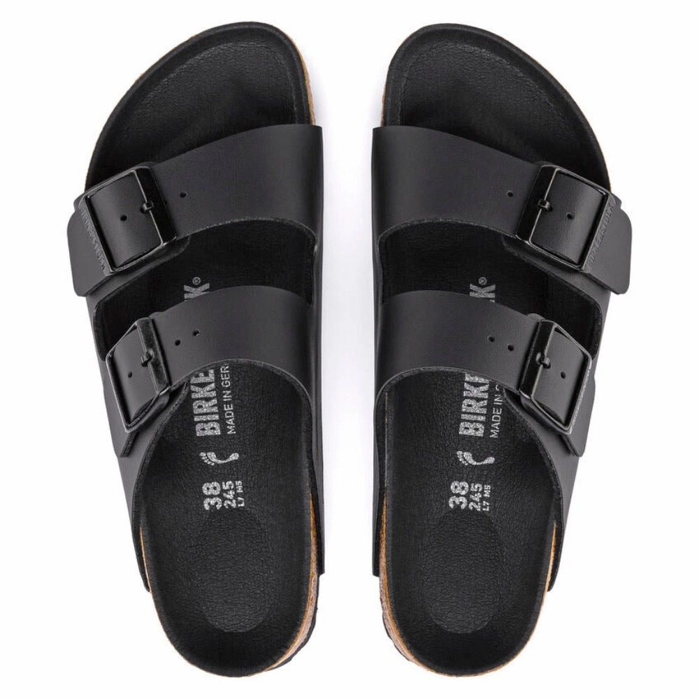 Arizona Soft Bed Sandals Birkenstock Unisex Arizona Birko-Flor Black