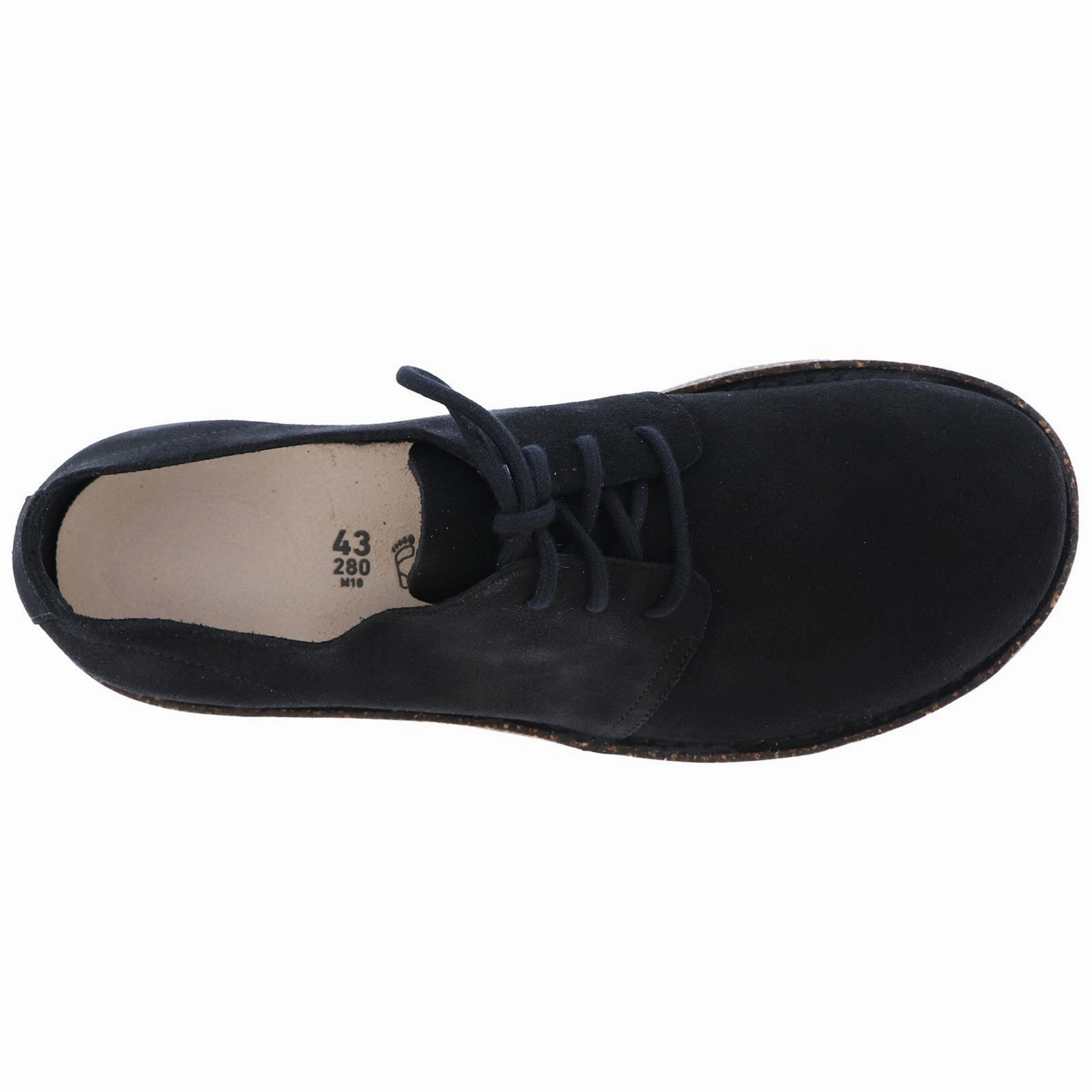 Birkenstock Uppsala Low Suede Leather Unisex Black Lace Up Shoes Clogs Taupe