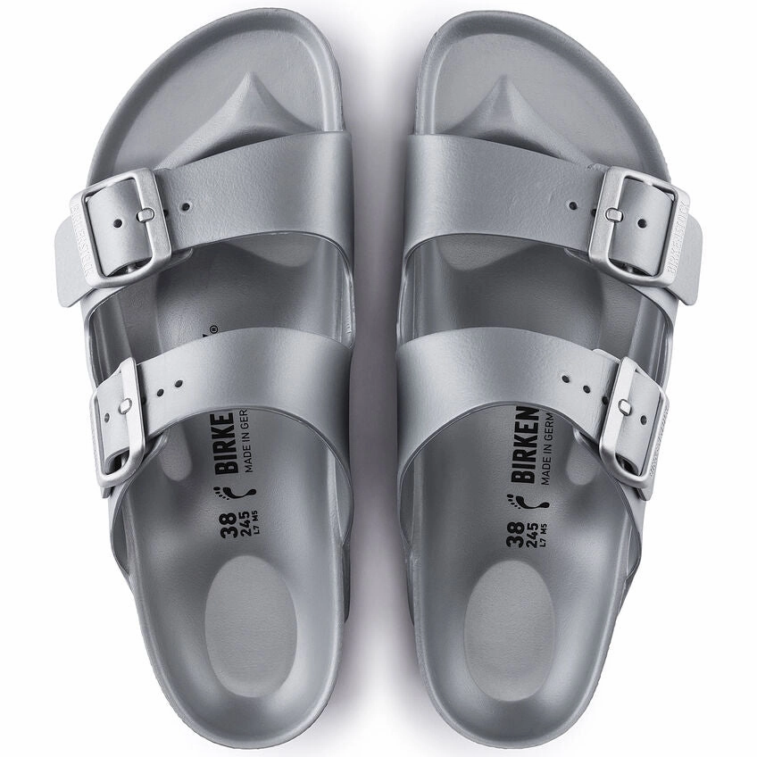 Kairo Birkenstock Women's Arizona EVA Sandals - Metallic Silver