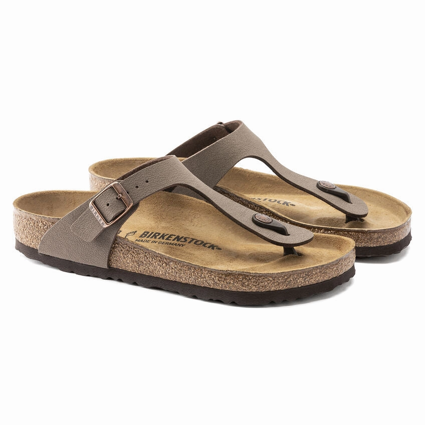 Birkenstock Women's Gizeh Birko-Flor Sandal - Mocha Strappy Sandals