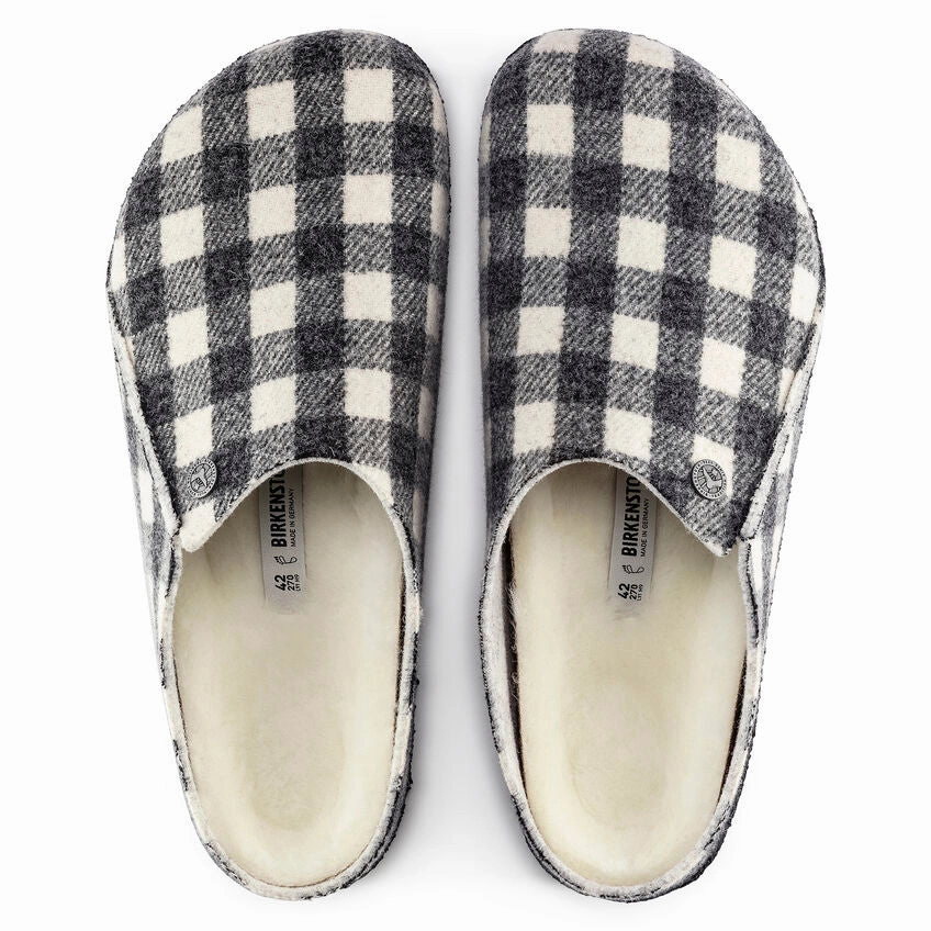 Sandlas Birkenstock Zermatt Shearling (Men's) - Plaid White