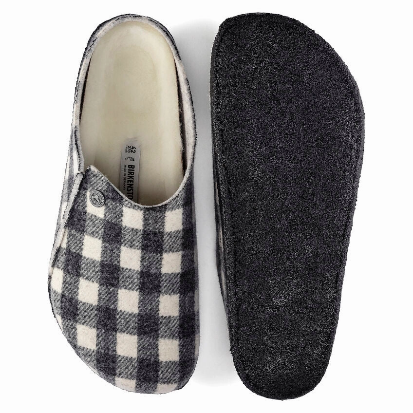 Birkenstock Zermatt Shearling (Men's) - Plaid White 40