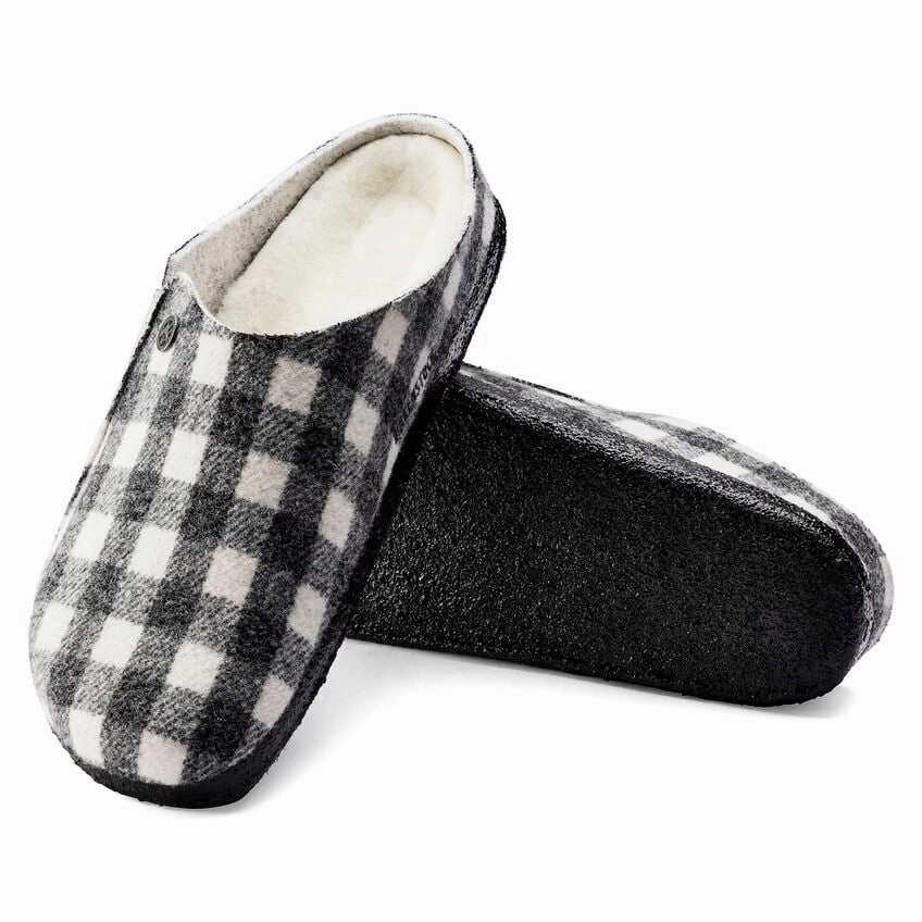 Non Slip Shoes Birkenstock Zermatt Shearling (Women's) - Plaid White