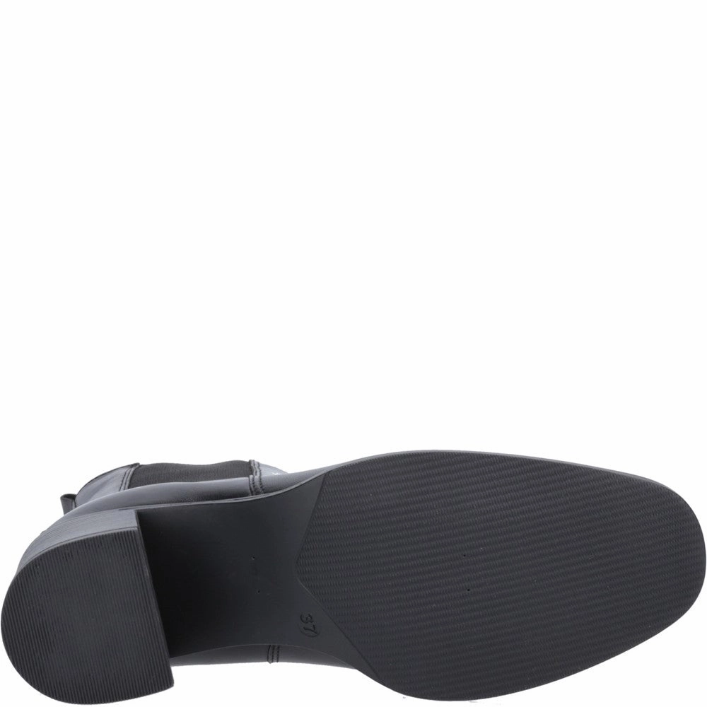 Synthetic Combat Boots Black Caroline Ankle Boots