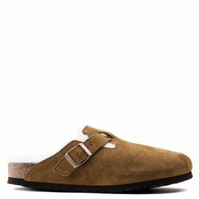 Braided Sandals Birkenstock Ladies Mink Boston Shearling Clog, Brand Size 41 ( US Size 11 )