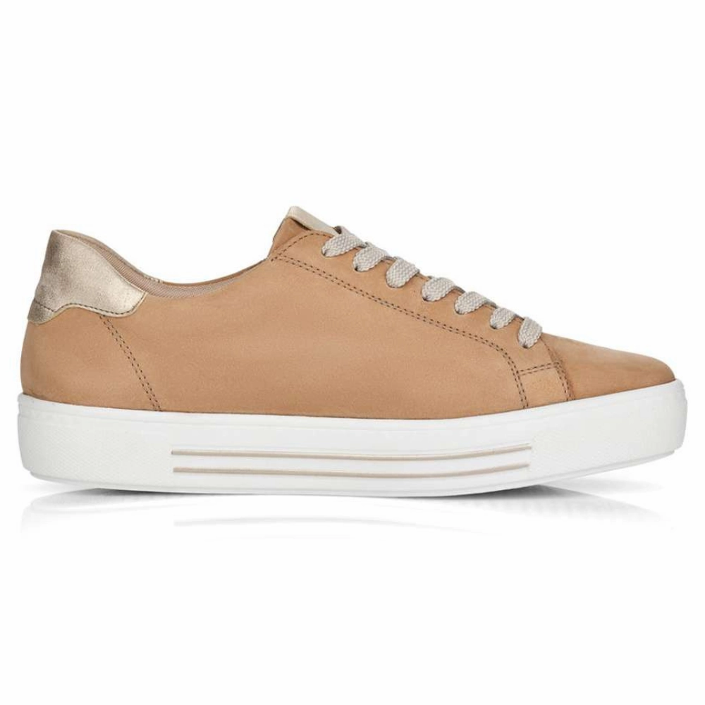 For Walking Best Women's Walking Remonte Alina 03 Sand/Muschel Sneaker (Women's)
