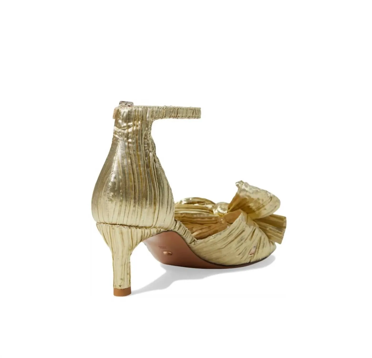 Women's Tika Low Heel Sandals In Light Gold High Heel Shoes With Thick Heels