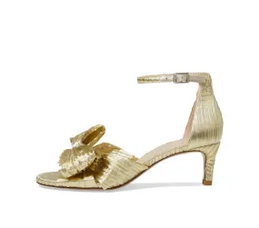 Women's Tika Low Heel Sandals In Light Gold Cat With High Heels