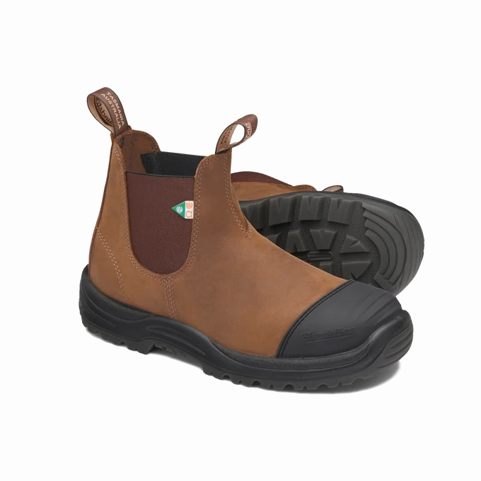 Blundstone 169 - Work & Safety Boot Saddle Brown with Toe Cap Work Boots For Sale Near Me