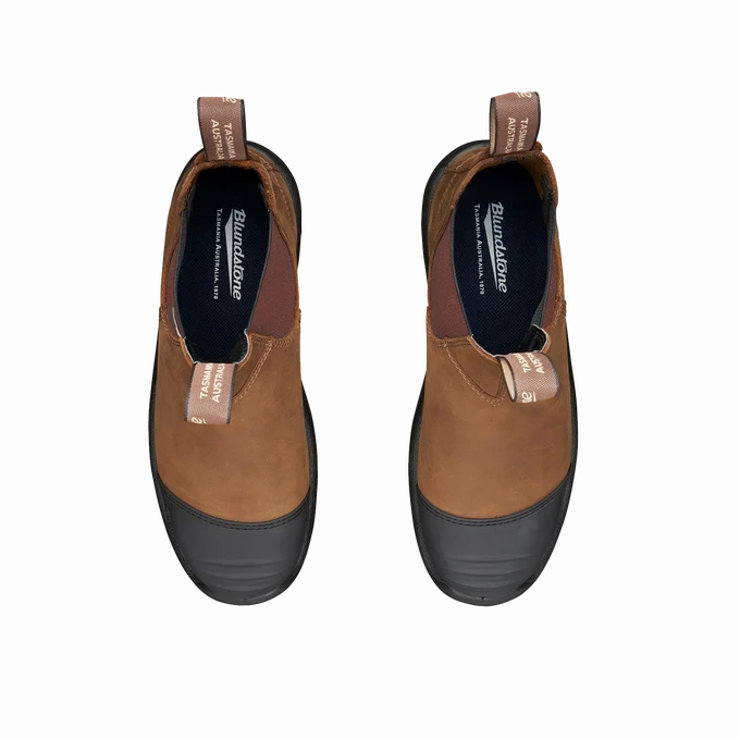 Most Comfortable Waterproof Work Boots Blundstone 169 - Work & Safety Boot Saddle Brown with Toe Cap