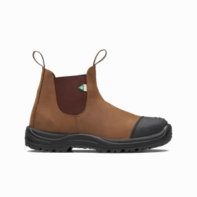 Blundstone 169 - Work & Safety Boot Saddle Brown with Toe Cap Work Boots For Welding