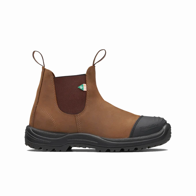 Blundstone 169 - Work & Safety Boot Saddle Brown with Toe Cap Best Comfortable Work Boots Steel Toe