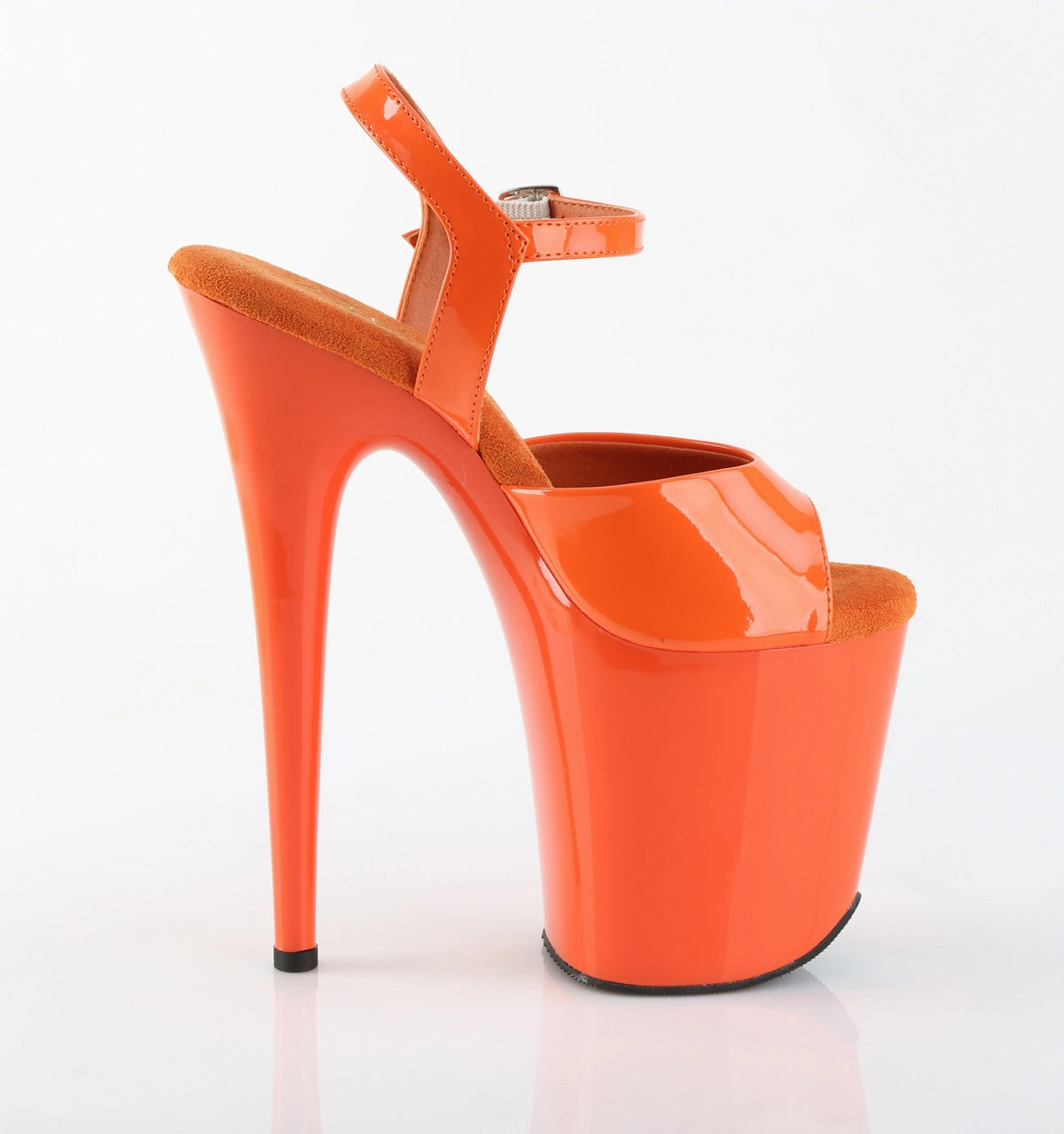 8 Inch Heel FLAMINGO-809 Orange Patent High Heel