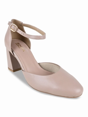 High End Heels Empower By Rocia Nude Women Closed Toe High Heeled Sandals