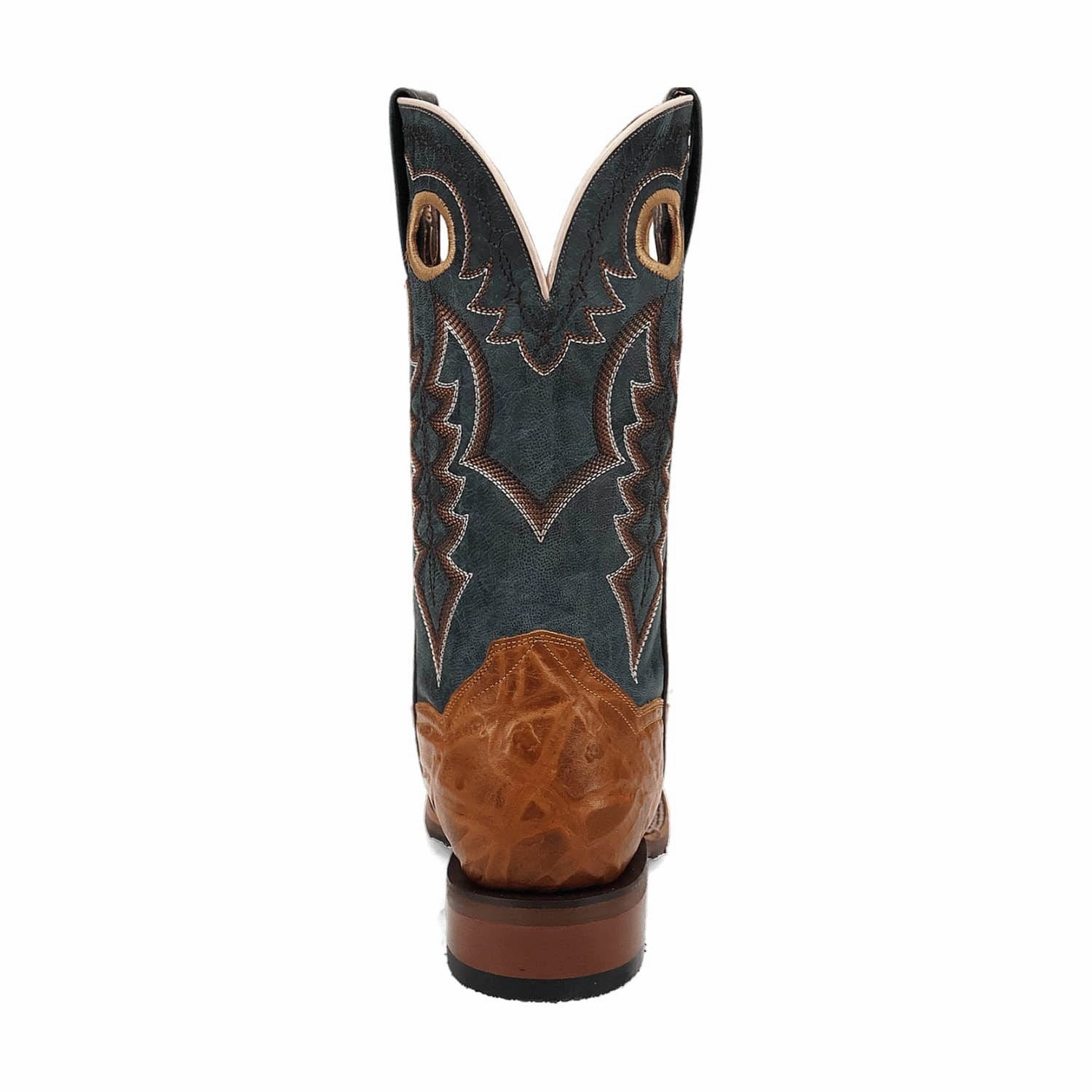 Black Tac Boots Dan Post Mens Craven Tan/Blue Leather Cowboy Boots