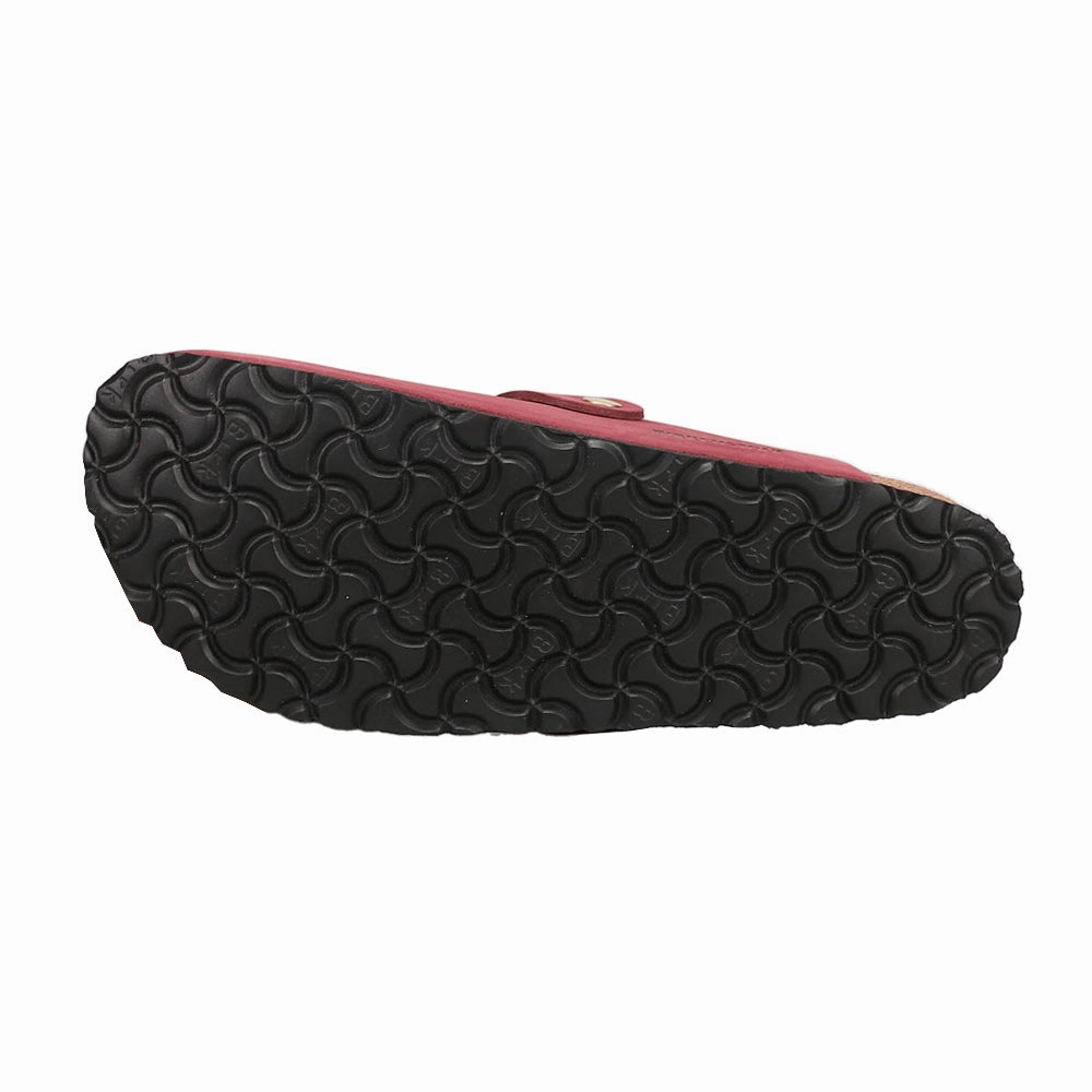 Bostons. Boston Big Buckle Nubuck Leather Clogs