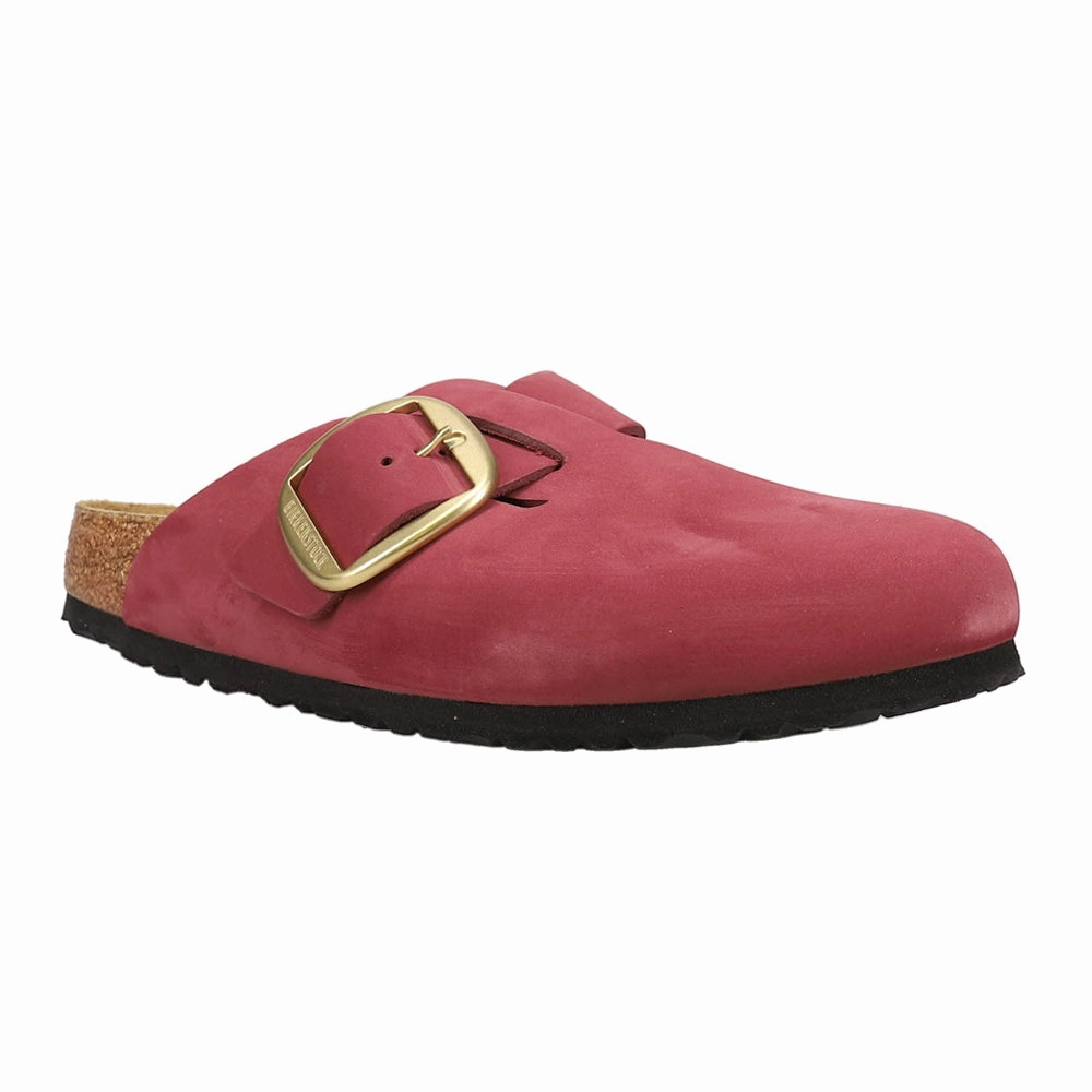 Boston Big Buckle Nubuck Leather Clogs Shop