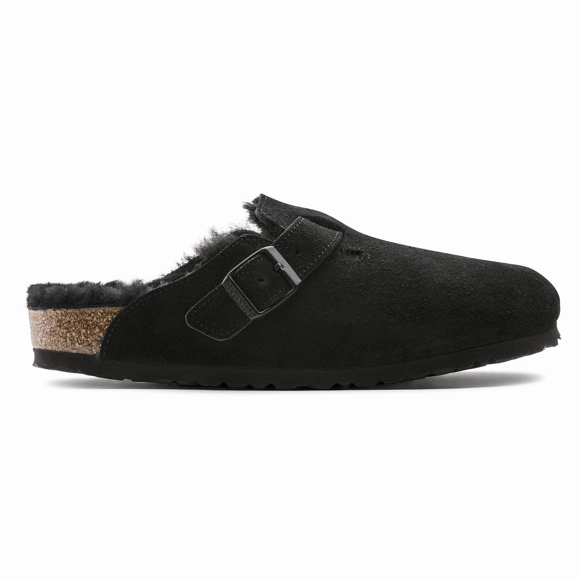 Shop Sandal Deals Boston Shearling Suede Leather