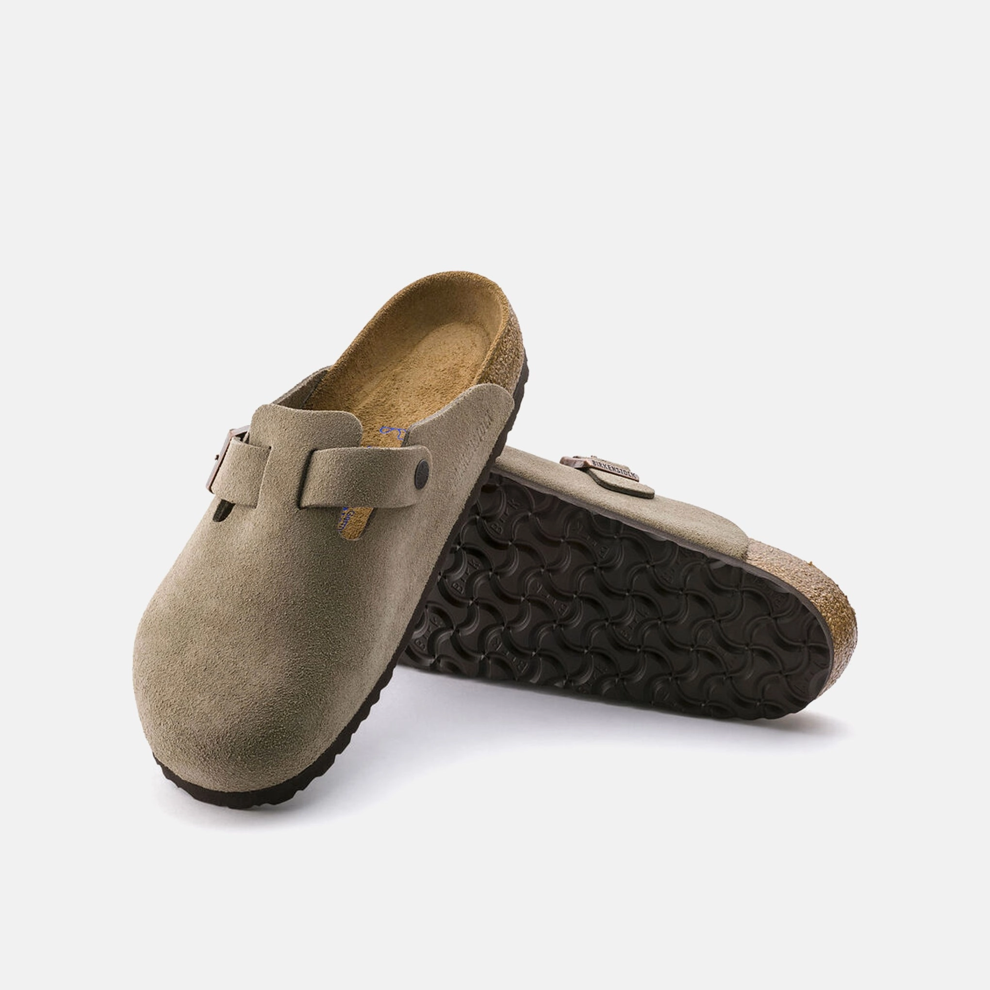 Boston Soft Footbed - Taupe Suede (Regular Fit) Dupes