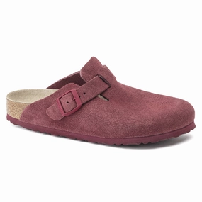 Boston Soft Footbed Suede Leather Latte Cream