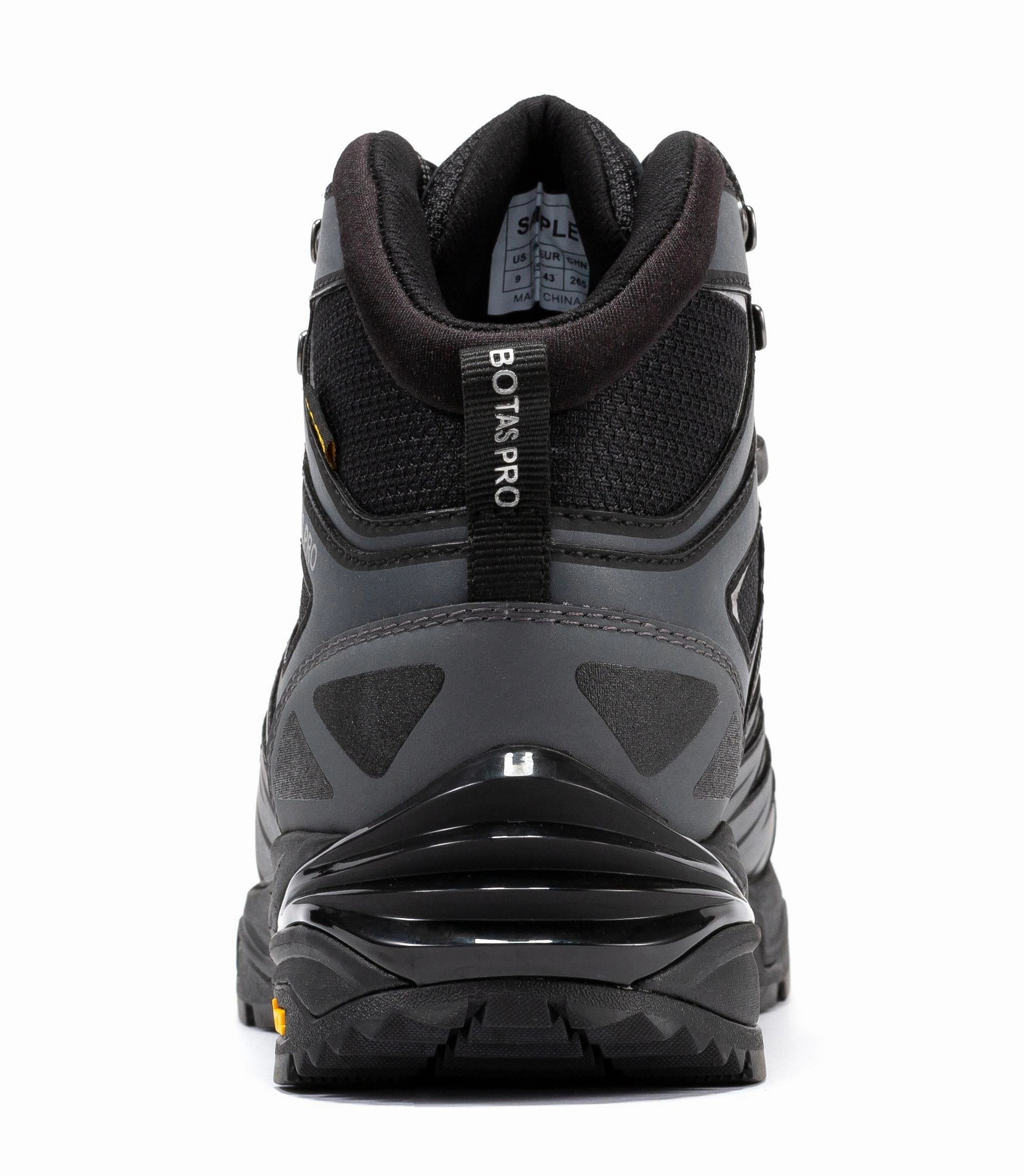 Botas Pro Metallic 6 Inch Waterproof Hiking Boots with VIBRAM Traction Lug Outsole  BP22110 Salomon Hiking Boots For Wide Feet