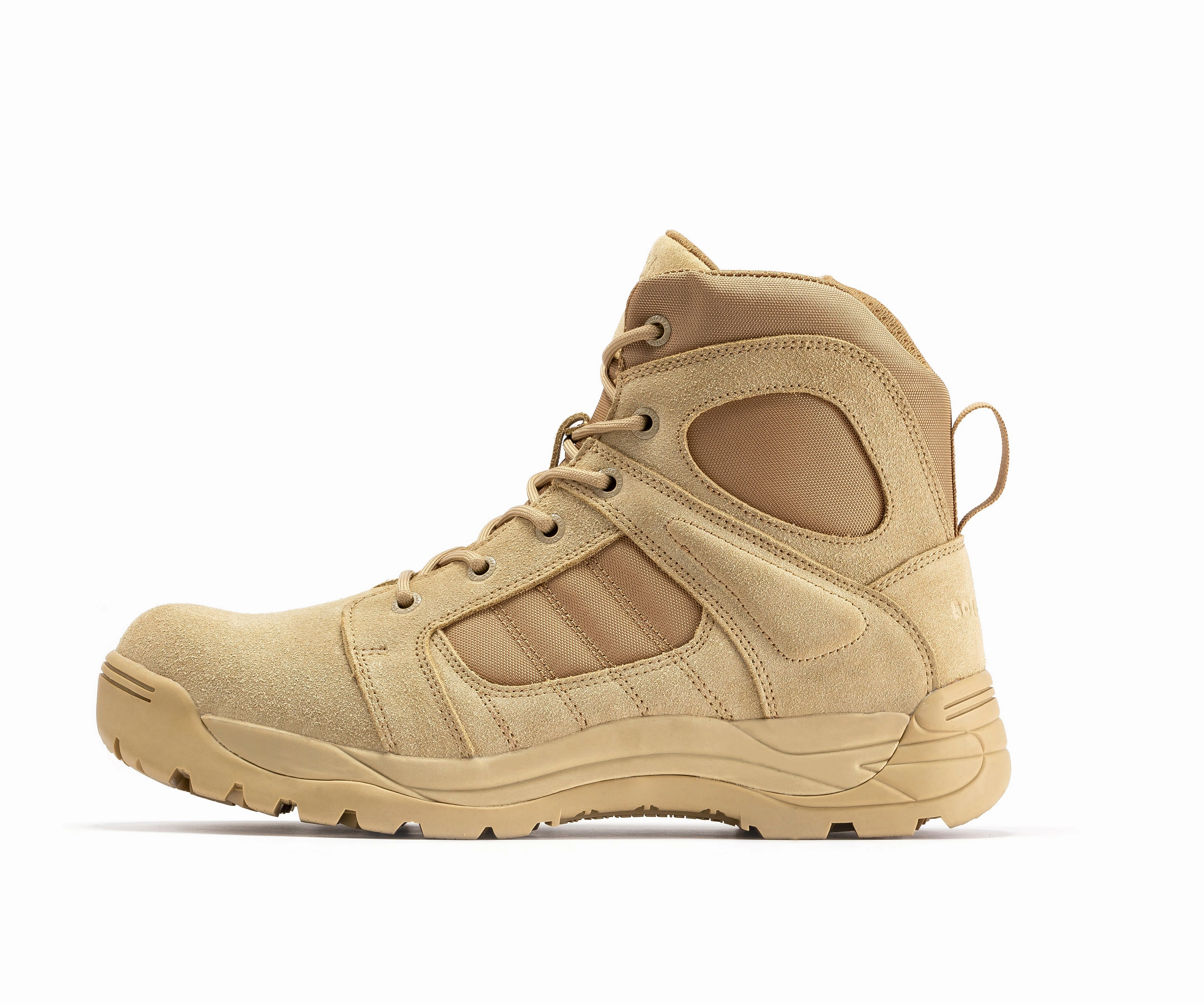 Botas Pro Sand Men's 6 inch Side Zipper Rubber Sole Tactical Boots BMP110 Travel Hiking Boots