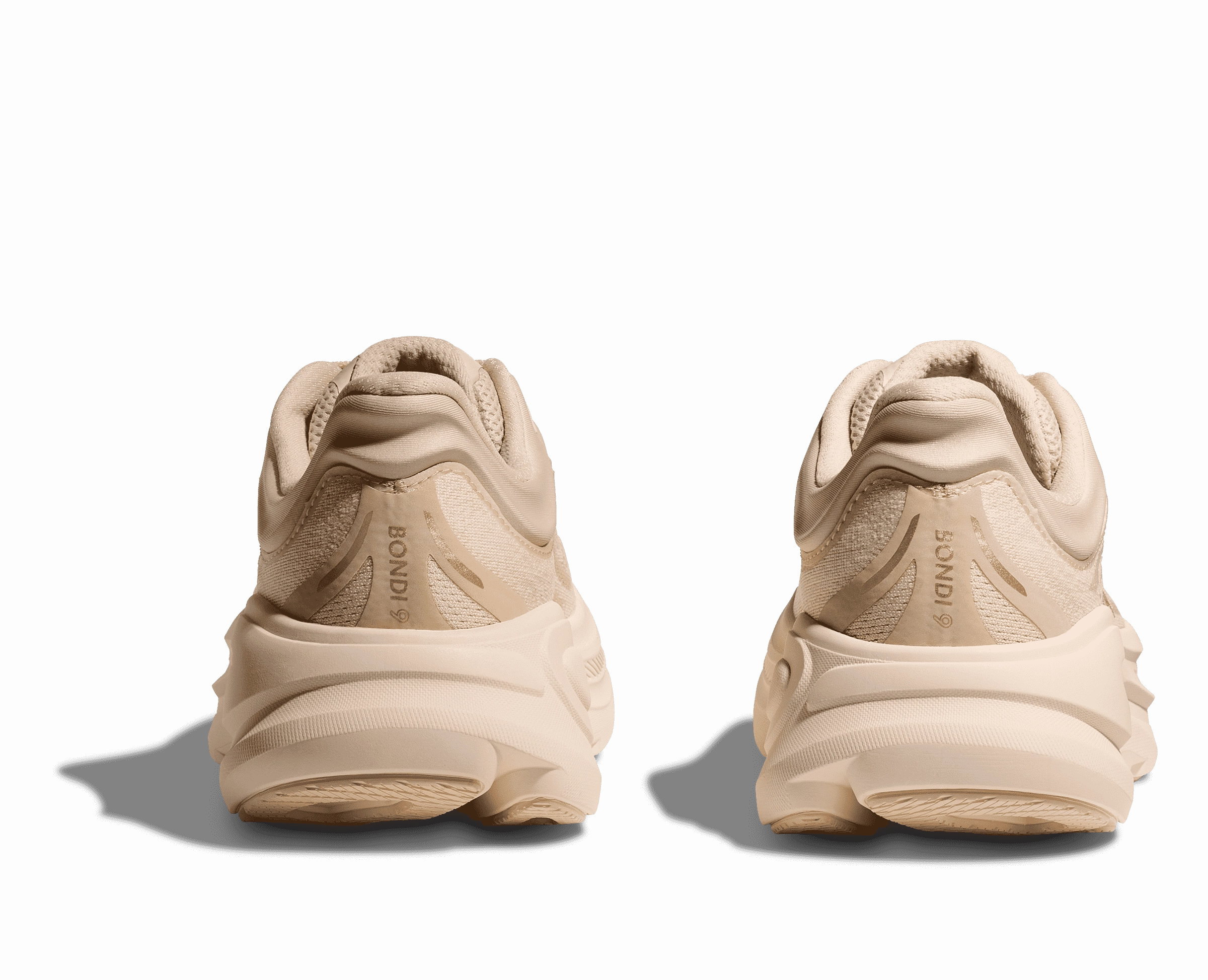 Women's - HOKA Bondi 9 - vanilla/birch Comfortable Combat Boot