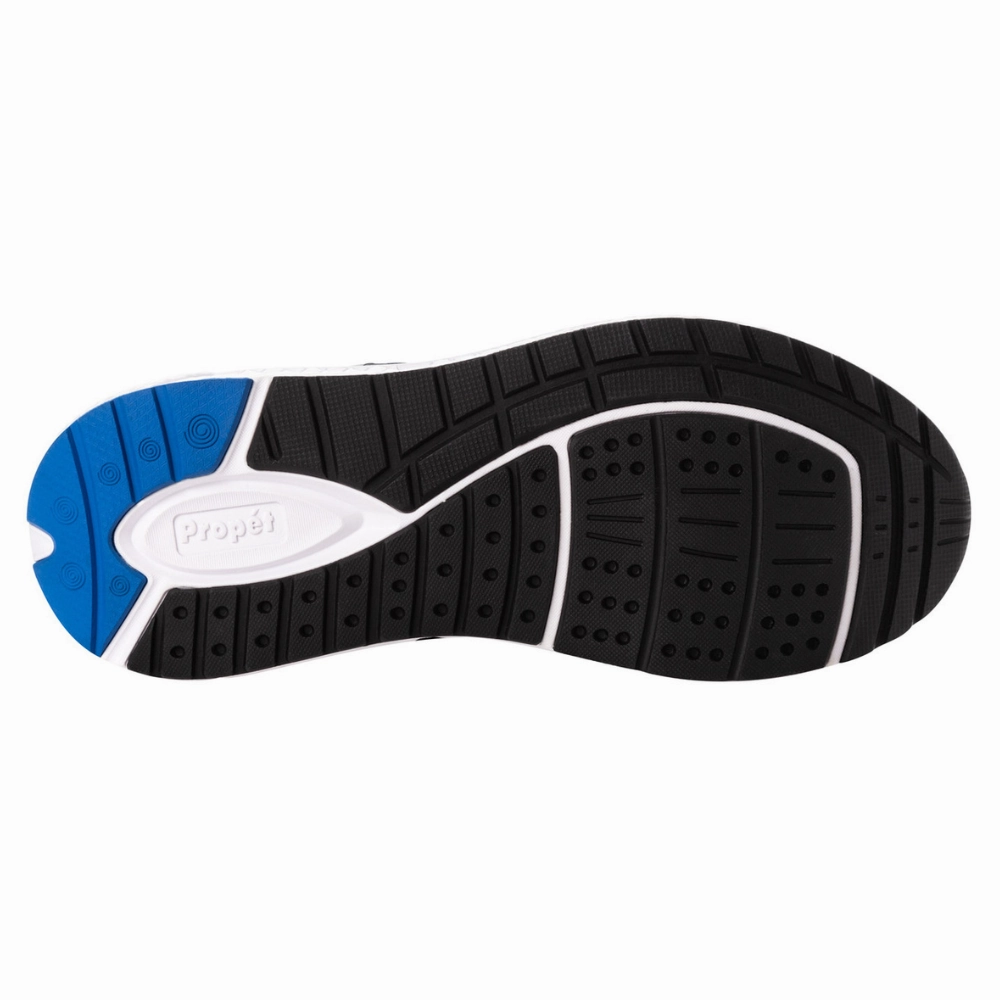 Size 5 Flat Shoes Propet Ultra Black/Blue Sneaker (Men's)