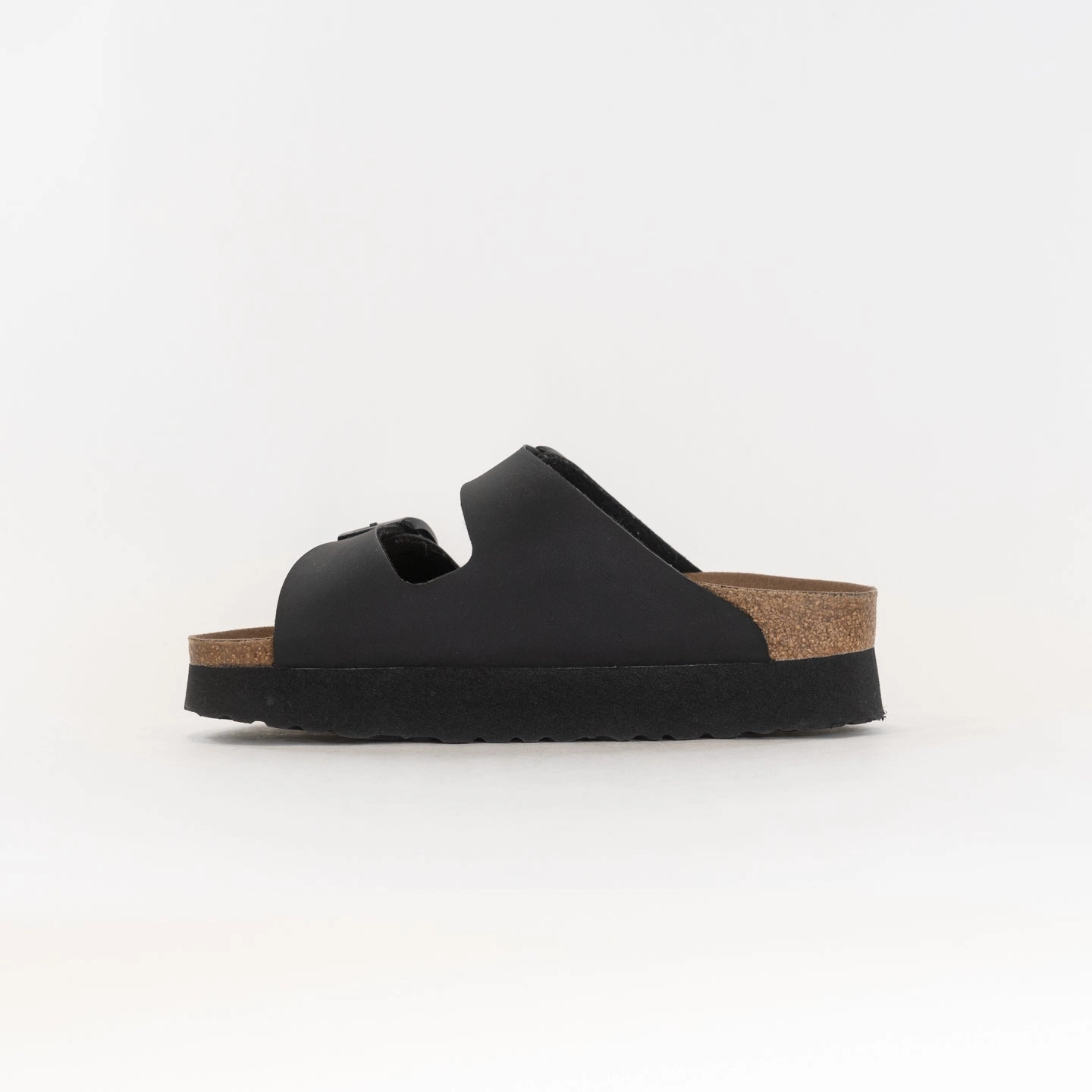 With Ankle Strap Birkenstock-Papillo Arizona Vegan Birko Flor (Women's) - Black