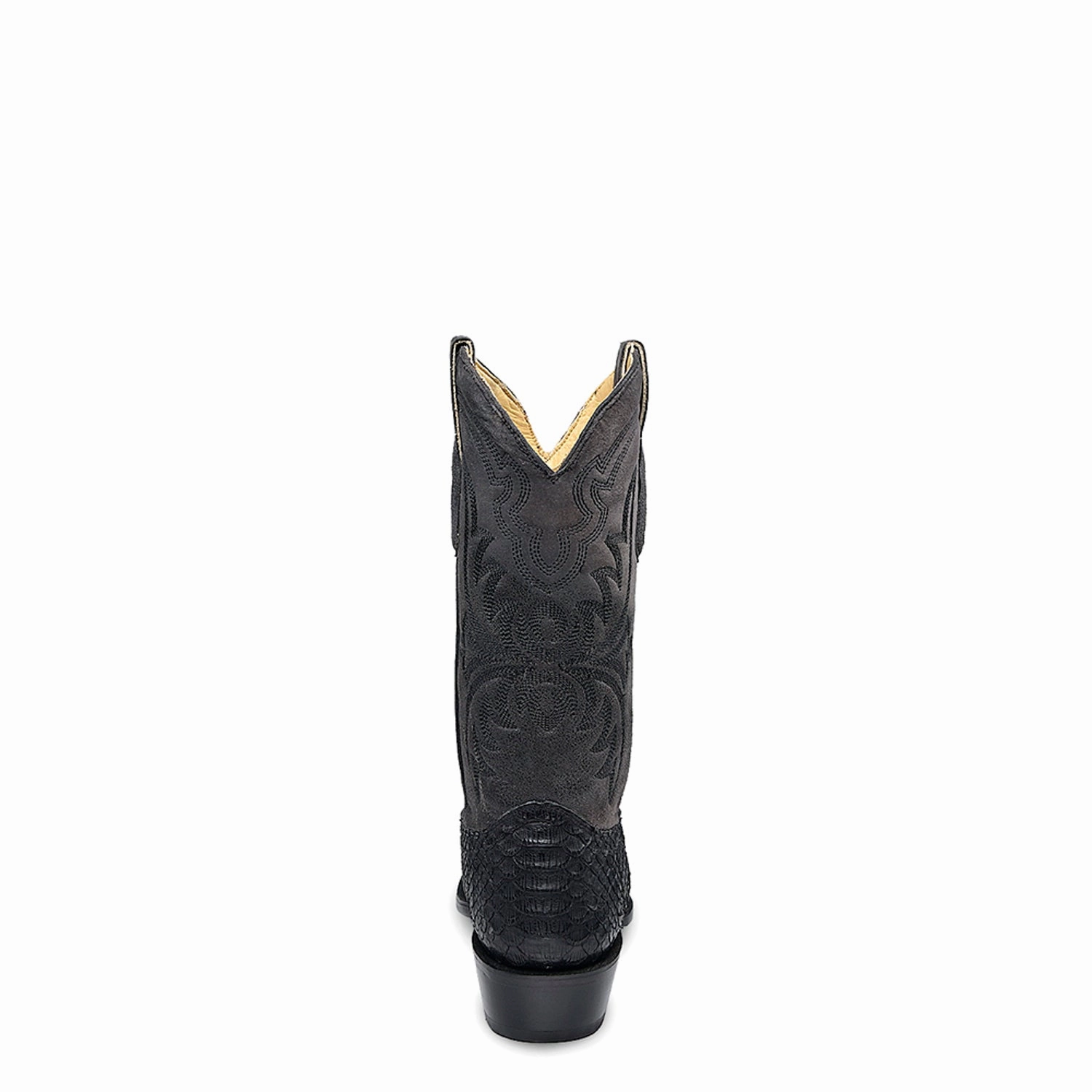 Dress Boots Waterproof Corral Mens Embroidery Narrow Square Toe Black Python 12in Cowboy Boots