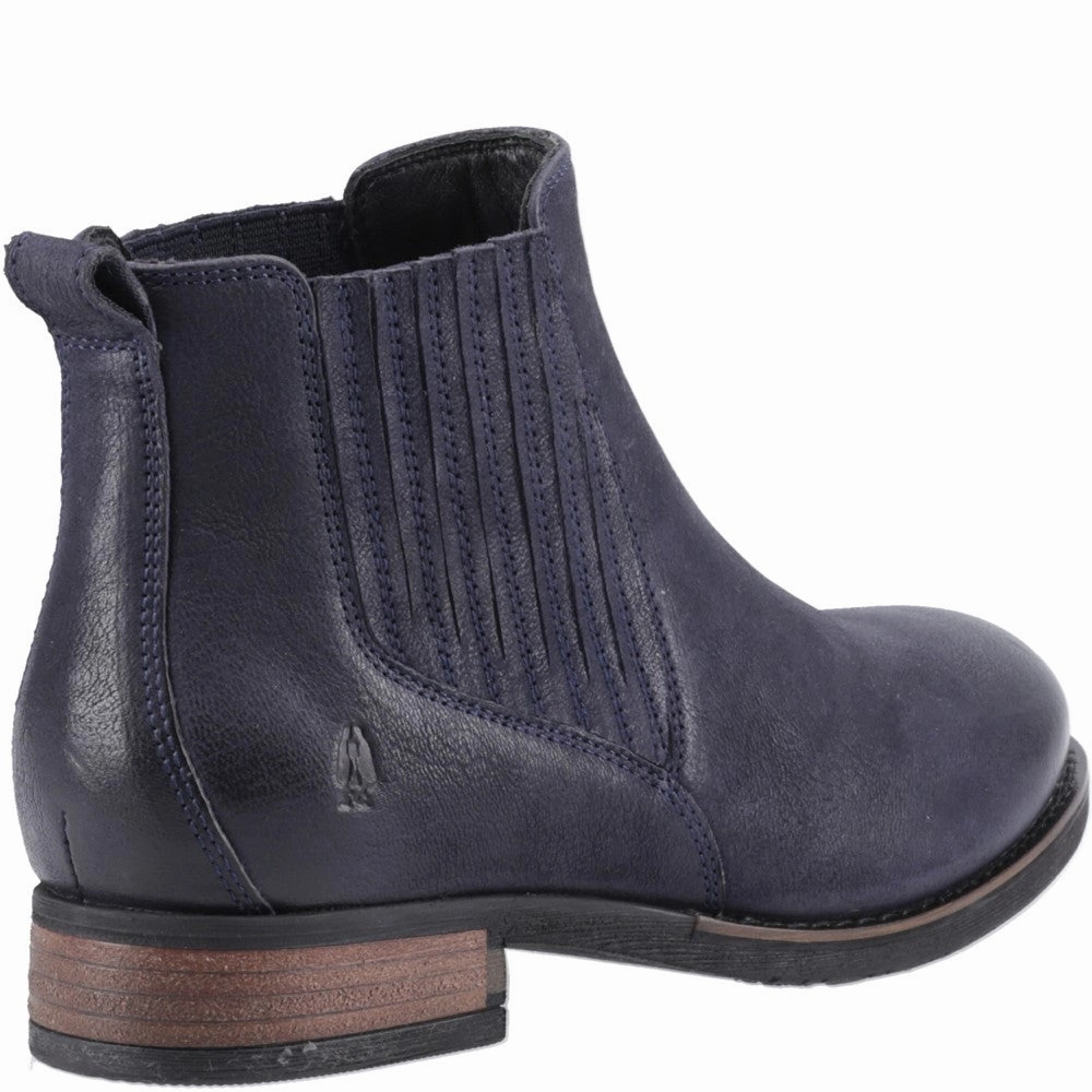 Navy Edith Chelsea Boots Vibram Combat Boot