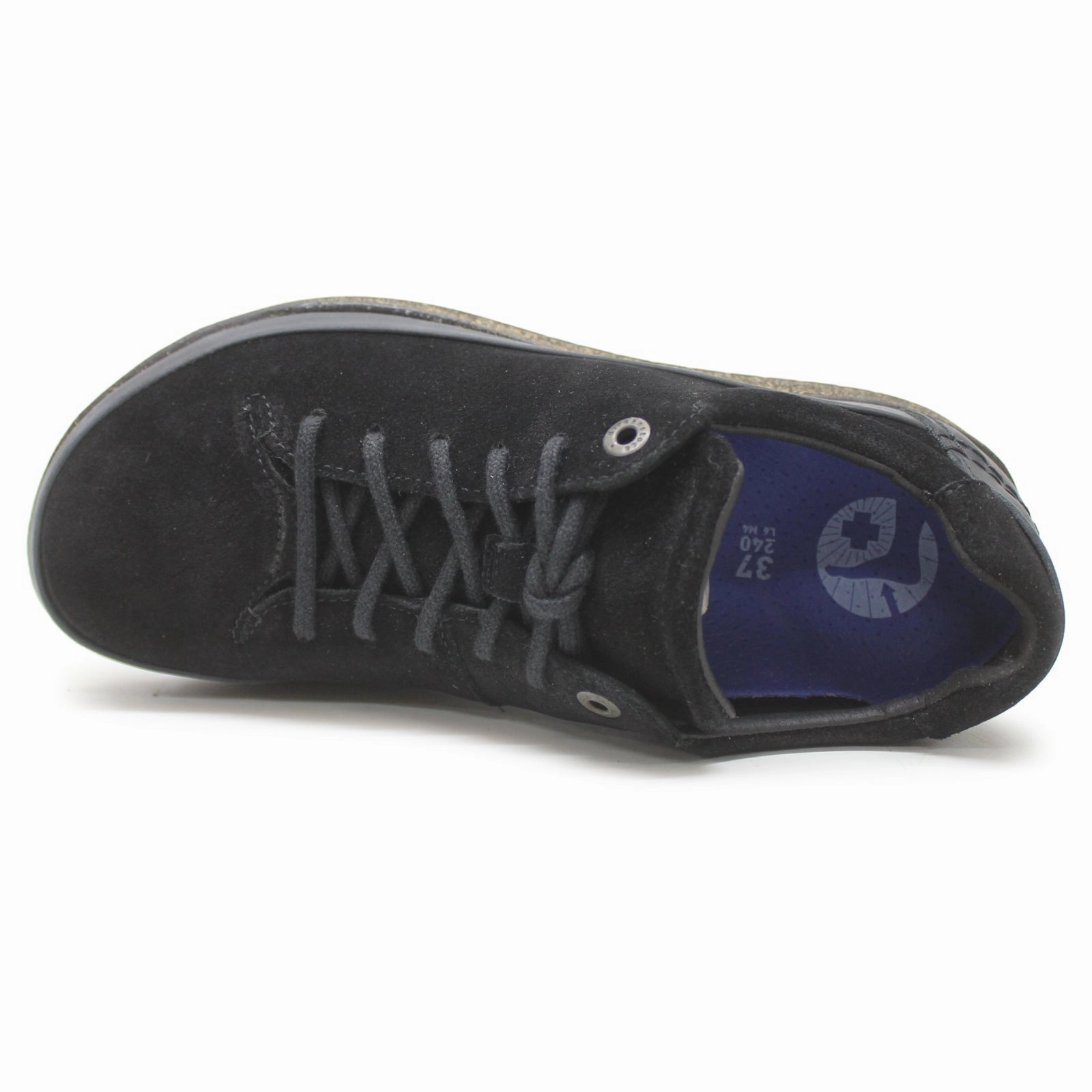 Birkenstock Honnef Low Suede Leather Unisex Lace Up Black Shoes Discount Codes