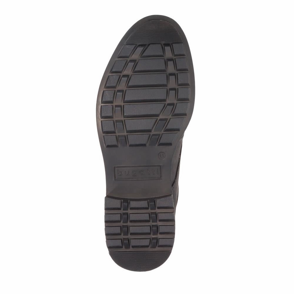 Casual Leather Lace-Up Shoes  - BUG40503 / 325 722 - Black Hip Casual Shoes