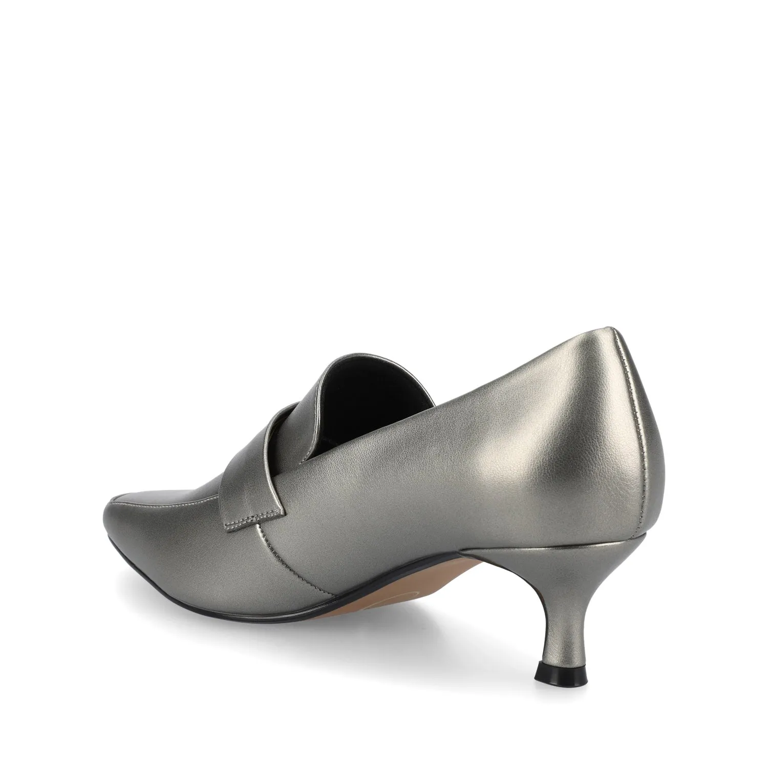 High Dance Heels CELINA KITTEN LOAFER HEELS IN CROCO STATEMENT