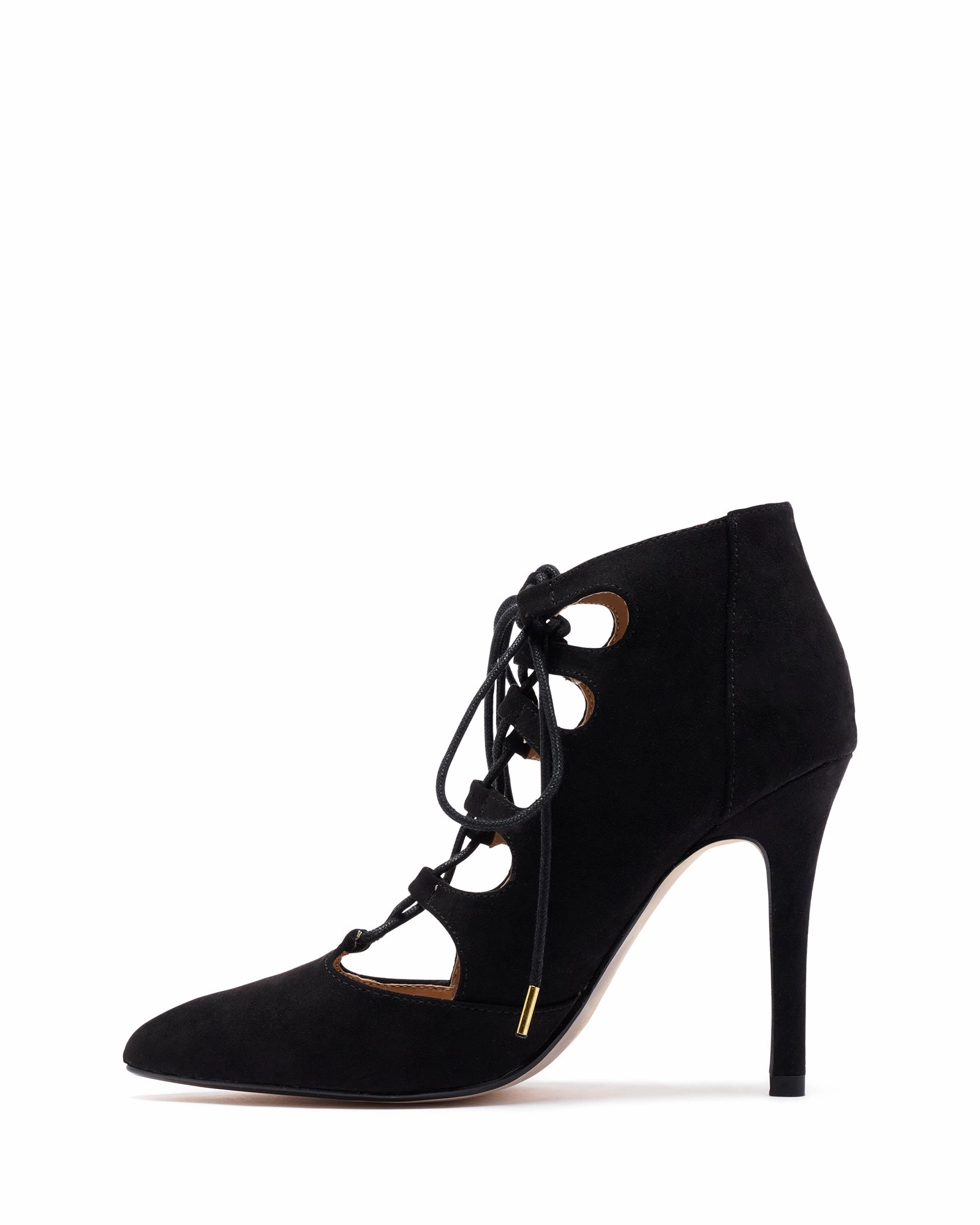 Heel Protectors For High Heels Prospect Black Suede  *FINAL SALE*
