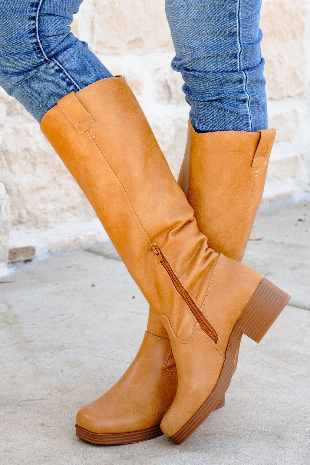 Chinese Laundry Yurie Tan Knee High Boots Adjustable Knee High Boots