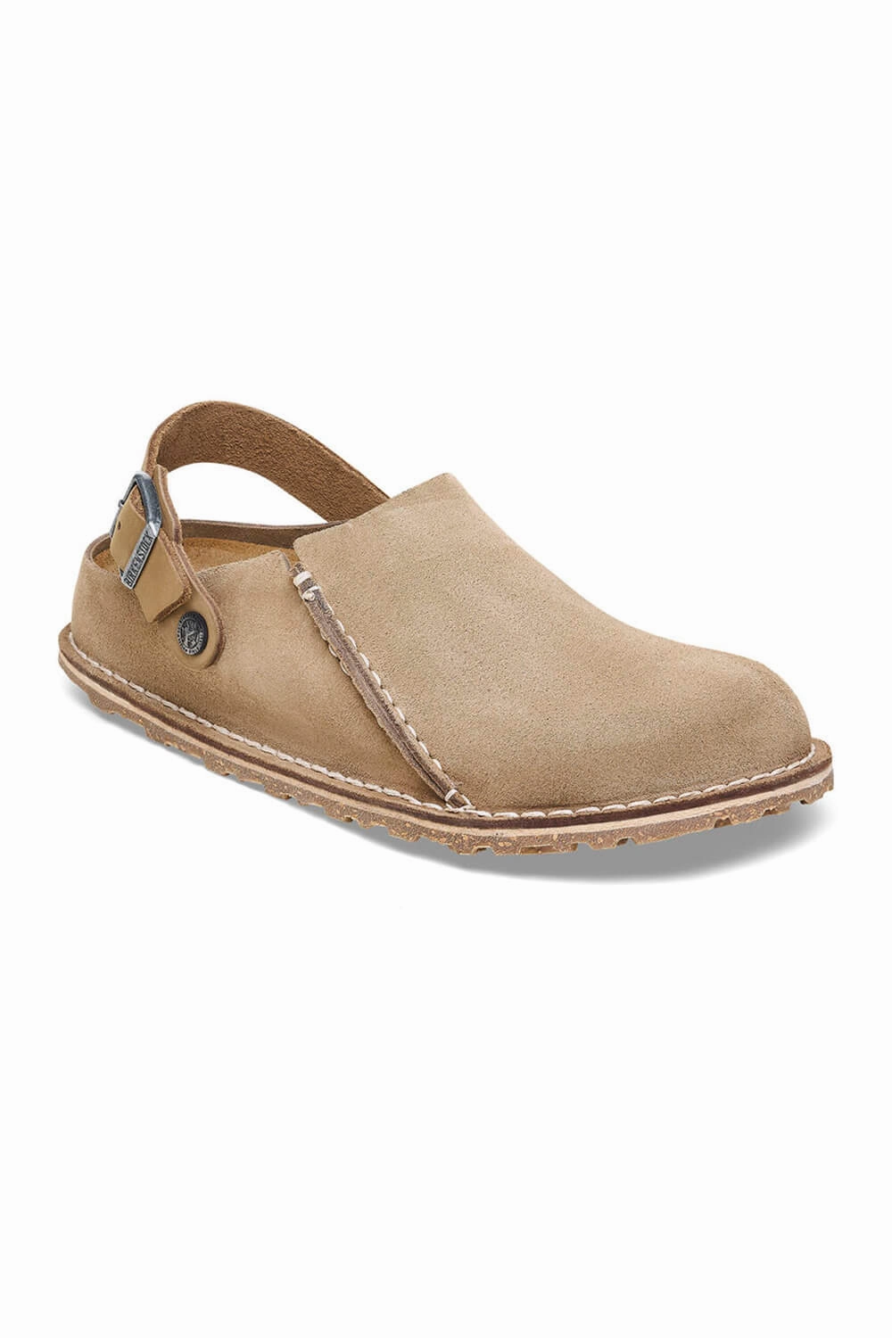 Birkenstock Lutry Premium Suede Leather Clogs for Men in Grey Taupe | 1025293 Store Sherman Oaks